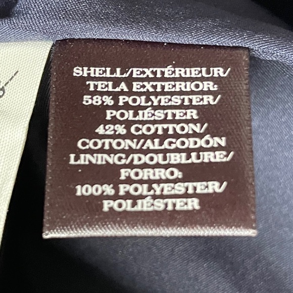 NEW Ann Taylor Diamond Print Jacquard Pencil Skirt Navy Blue Women’s Size 14 - Picture 7 of 10